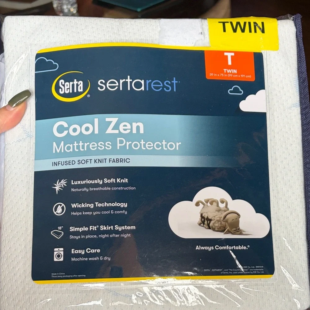 Serta Cool Zen Mattress Protector - Twin